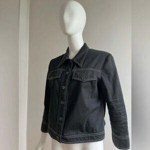 Anna Meyer Paris Designer Womens Black  3/4 Sleeve Jacket Suit Eu 40 Us 8